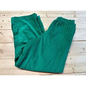 Classic Whimsy Green Corduroy‎ Pants Elastic Waist Casual Comfort Size 5